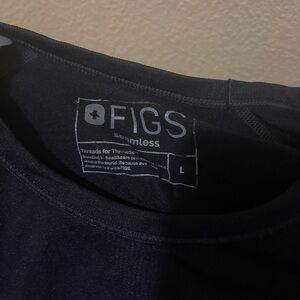 Figs Black Seamless Top